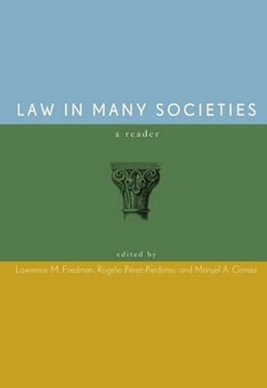 Bild des Verkufers fr Law in Many Societies : A Reader zum Verkauf von GreatBookPrices