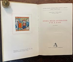 Seller image for Storia delle letterature d'oc e d'oil for sale by Libreria Il Morto da Feltre