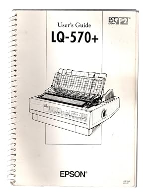 Imagen del vendedor de EPSON USER'S GUIDE LQ-570+ 24-PIN DOT MATRIX PRINTER (BOOKLET NUMBER 4001648 C01-01). VINTAGE SPIRAL-BOUND PRINTER INSTRUCTIONAL MANUAL. Nagano: Seiko Epson Corporation, July 1993. a la venta por Once Read Books