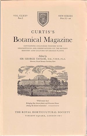 Bild des Verkufers fr Curtis's Botanical Magazine Volume CLXXV Part I August 1950 zum Verkauf von Kenneth Mallory Bookseller ABAA