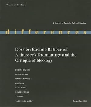 Imagen del vendedor de Dossier : tienne Balibar on Althusser's Dramaturgy and the Critique of Ideology a la venta por GreatBookPrices