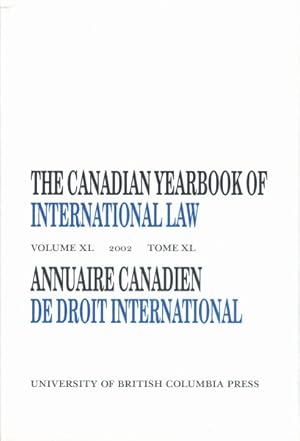 Seller image for Canadian Yearbook of International Law 2002 for sale by GreatBookPrices