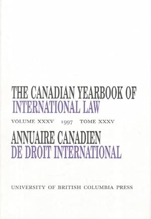 Seller image for Canadian Yearbook of International Law/Annuaire Canadieene De Droit International 1997 for sale by GreatBookPrices