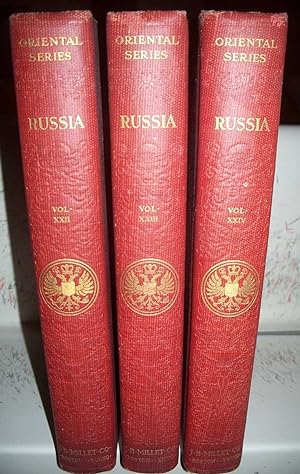 Image du vendeur pour Russia: Its History and Condition to 1877 and Russia of Today in Three Volumes (Oriental Series Volumes XXII-XXIV) mis en vente par Easy Chair Books