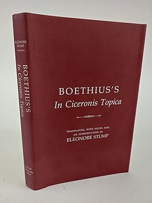 Bild des Verkufers fr BOETHIUS'S IN CICERONIS TOPICA zum Verkauf von Second Story Books, ABAA