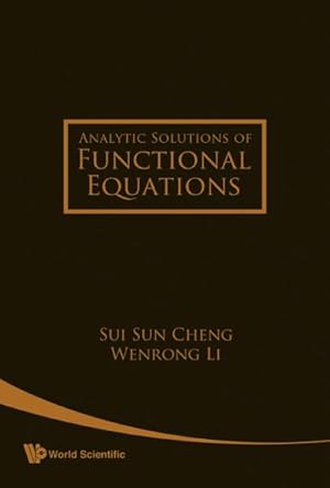 Seller image for Analytic solutions of functional Equations for sale by GreatBookPrices