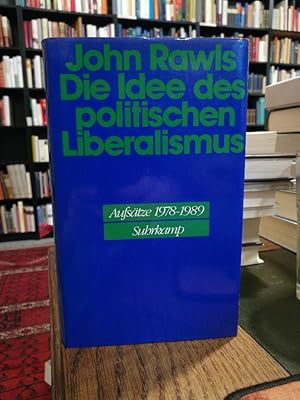 Bild des Verkufers fr Die Idee des politischen Liberalismus. Aufstze 1978-1989. zum Verkauf von Antiquariat Thomas Nonnenmacher