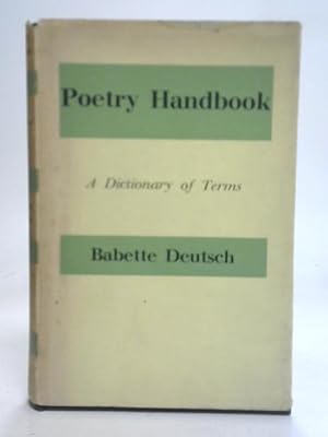 Bild des Verkufers fr Poetry Handbook zum Verkauf von World of Rare Books