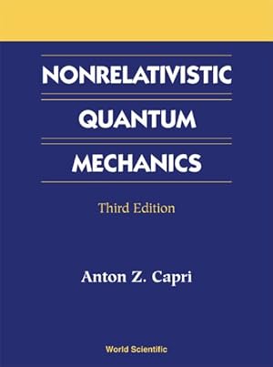 Bild des Verkufers fr Nonrelativistic Quantum Mechanics zum Verkauf von GreatBookPrices