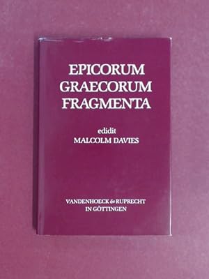 Seller image for Epicorum Graecorum Fragmenta. for sale by Wissenschaftliches Antiquariat Zorn