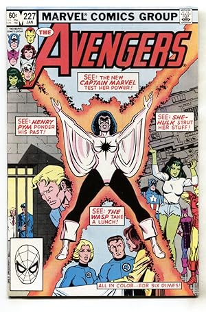 Avengers #227--1982--Captain Marvel Monica Rambeau--COMIC BOOK--1982