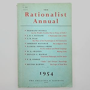 Immagine del venditore per The Rationalist Annual - 1954 venduto da Boyd Used & Rare Books