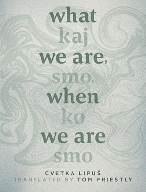 Seller image for What We Are, When We Are / Kaj Smo, Ko Smo for sale by GreatBookPrices