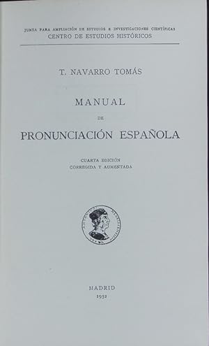 Imagen del vendedor de Manual de pronunciacin espaola. a la venta por Antiquariat Bookfarm