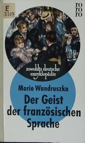 Seller image for Der Geist der franzsischen Sprache. for sale by Antiquariat Bookfarm