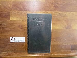 Bild des Verkufers fr Eine Begegnung. Ernst Jnger ; Alfred Kubin. 8 Abb. nach Zeichn. u. Briefen von Ernst Jnger u. Alfred Kubin zum Verkauf von Antiquariat im Kaiserviertel | Wimbauer Buchversand