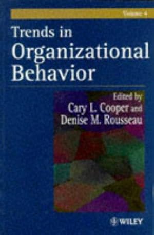 Bild des Verkufers fr Trends in Organizational Behavior: v. 4 zum Verkauf von WeBuyBooks