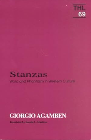 Imagen del vendedor de Stanzas : Word and Phantasm in Western Culture a la venta por GreatBookPrices