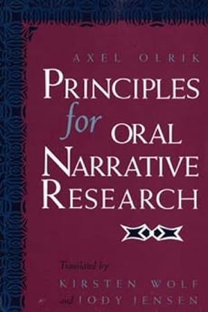 Seller image for Principles for Oral Narrative Research for sale by GreatBookPrices