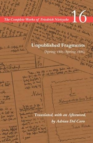 Seller image for Unpublished Fragments (Spring 1885-Spring 1886) for sale by GreatBookPrices