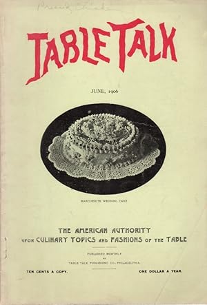 Table Talk: The American Authority Upon Culinary and Fashions of the Table: Vol. XXI, No. 6, June...