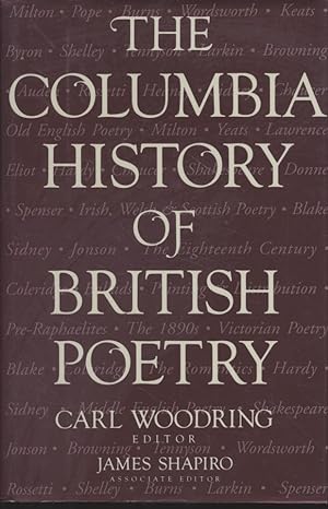 Bild des Verkufers fr The Columbia History of British Poetry. zum Verkauf von Fundus-Online GbR Borkert Schwarz Zerfa