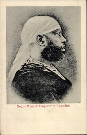 Seller image for Ansichtskarte / Postkarte thiopien, Negus Menelik, Empereur of Abyssinia for sale by akpool GmbH