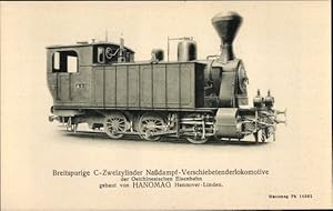 Ansichtskarte / Postkarte Ostchinesische Eisenbahn, Verschiebetender Dampflokomotive A 1, Hanomag