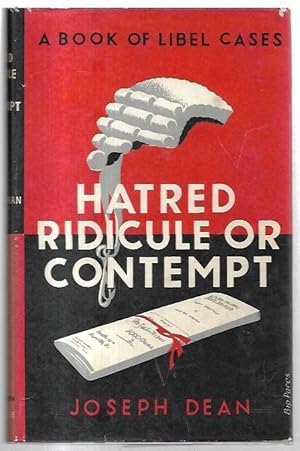 Seller image for Hatred, Ridicule or Contempt. A Book of Libel Cases. for sale by City Basement Books