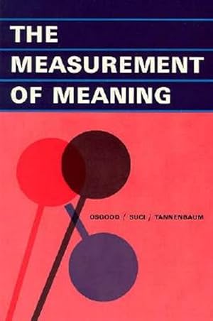 Bild des Verkufers fr Measurement of Meaning zum Verkauf von GreatBookPrices