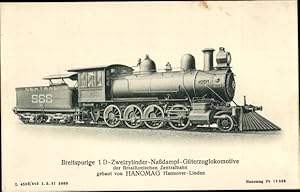 Ansichtskarte / Postkarte Brasilianische Eisenbahn, Dampflokomotive, 1D Zweizylinder Nassdampf Gü...