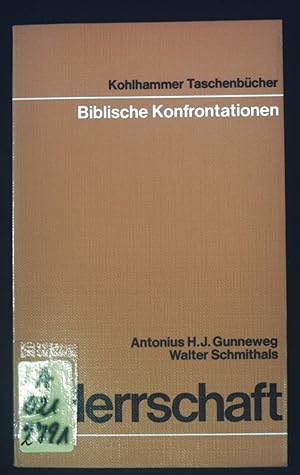 Bild des Verkufers fr Herrschaft. (Nr. 1012) Bibl. Konfrontationen zum Verkauf von books4less (Versandantiquariat Petra Gros GmbH & Co. KG)
