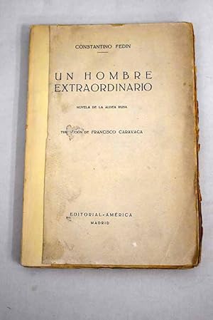 Immagine del venditore per Un hombre extraordinario venduto da Alcan Libros