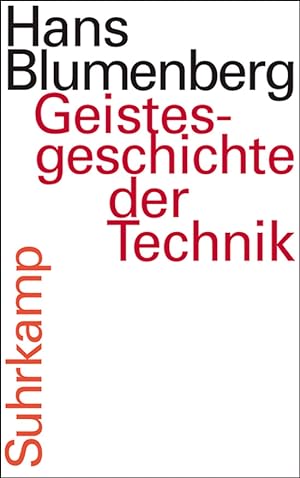 Immagine del venditore per Blumenberg, H. Geistesgeschichte der Technik venduto da artbook-service