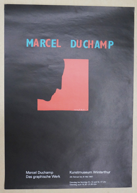 Plakat - Marcel Duchamp - Das graphische Werk. Siebdruck.