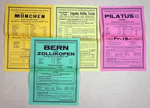 Seller image for SBB - Schweizer Bundesbahnen -7 Kleinplakate. Werbezettel fr Reisen der SBB. for sale by antiquariat peter petrej - Bibliopolium AG