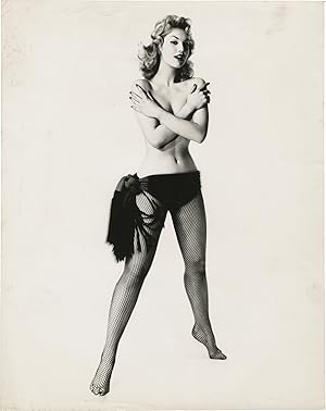 Original oversize photograph of Mylene Demongeot, circa 1957