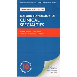 Seller image for OHB CLINICAL SPECIALITIES 10E XE P [Hardcover] [Jan 01, 1999] for sale by WeBuyBooks