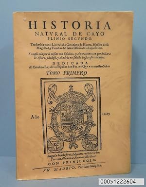 Seller image for 1629.- FACSIMIL. HISTORIA NATURAL DE CAYO PLINIO SEGUNDO. TOMO PRIMERO. TIRADA 1500 EJEMPLARES for sale by EL DESVAN ANTIGEDADES