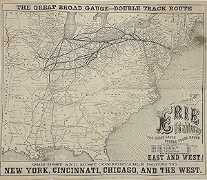 WEST AND NORTH-WEST VIA THE BROAD GAUGE DOUBLE TRACK ERIE RAILWAY TO CHICAGO [cover title]