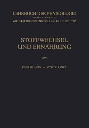 Imagen del vendedor de Stoffwechsel und Ernhrung a la venta por Rheinberg-Buch Andreas Meier eK