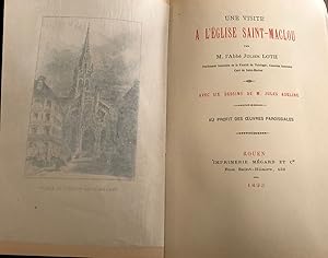 Bild des Verkufers fr Une visite  l'glise saint-Maclou avec six dessins de M. Jules Adeline zum Verkauf von librairie philippe arnaiz