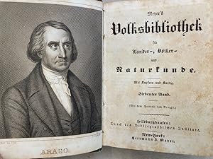 Bild des Verkufers fr Meyers Volksbibliothek fr Lnder-, Vlker- und Naturkunde. 7.und 8.Band in einem Buch. Mit Kupfern und Karten. zum Verkauf von Antiquariat Bler