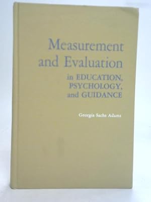 Imagen del vendedor de Measurement and Evaluation a la venta por World of Rare Books