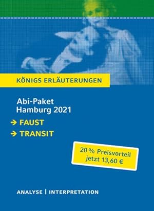 Bild des Verkufers fr Abi-Paket Hamburg 2021 - Knigs Erluterungen, 2 Bde. : Ein Bundle mit allen Lektrehilfen zur Abiturprfung: Faust I, Transit zum Verkauf von Smartbuy