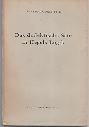 Imagen del vendedor de Das dialektische Sein in Hegels Logik a la venta por Librairie Franoise Causse