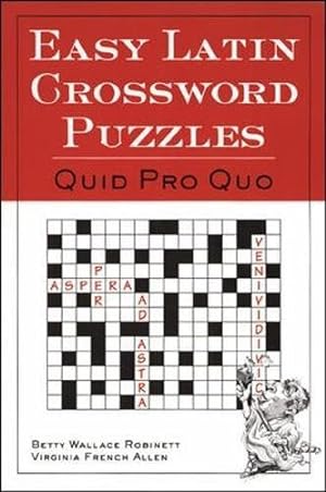 Seller image for Easy Latin Crossword Puzzles: Quid Pro Quo for sale by WeBuyBooks