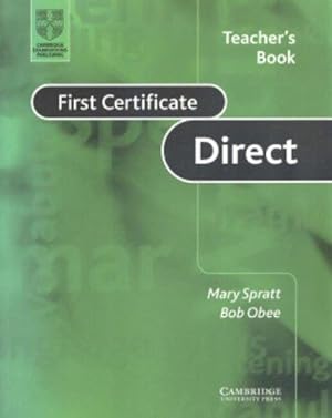 Immagine del venditore per First Certificate Direct Teacher's book venduto da WeBuyBooks
