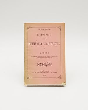 Historique de la Société musicale Sainte-Cécile de Québec