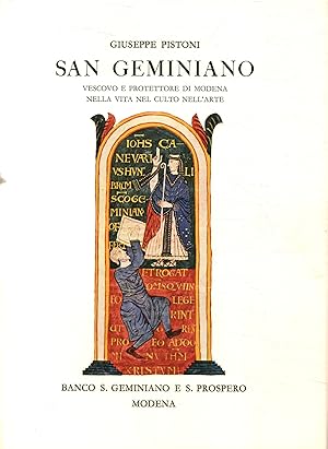 Seller image for San Geminiano vescovo e protettore di Modena nella vita nel culto nell'arte for sale by Di Mano in Mano Soc. Coop